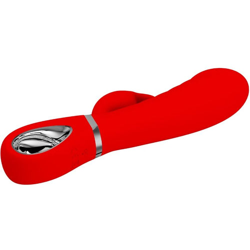 PRETTY LOVE - VIBRADOR PRESCOTT MULTIFUNO G-SPOT VERMELHO