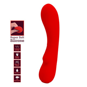 PRETTY LOVE - VIBRADOR RECARREGVEL PRESCOTT VERMELHO