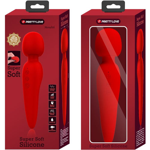 PRETTY LOVE - MAREDITH MASSAGER 12 MODOS DE VIBRAO VERMELHO