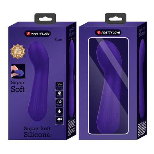 PRETTY LOVE - VIBRADOR RECARREGVEL FAUN ROXO