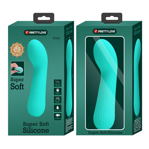 PRETTY LOVE - VIBRADOR RECARREGVEL FAUN AQUA VERDE