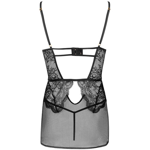 LIVCO CORSETTI FASHION - CAMISA BARIRIN LC 90633 + CALCINHA PRETA