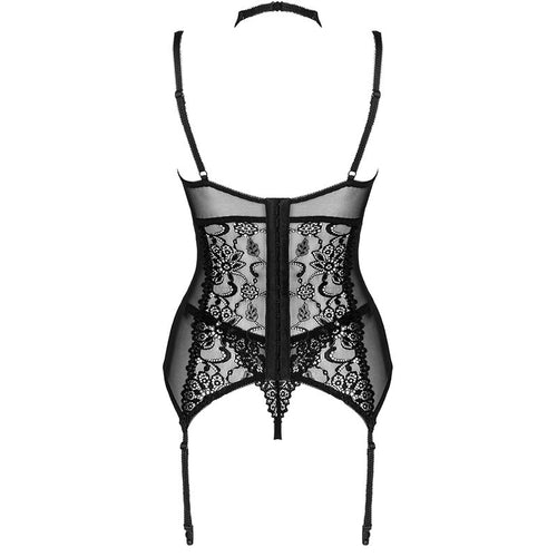 LIVCO CORSETTI FASHION - COLEO GIELLANDRA FOR THE SENSES CORSET + CALCINHA PRETA