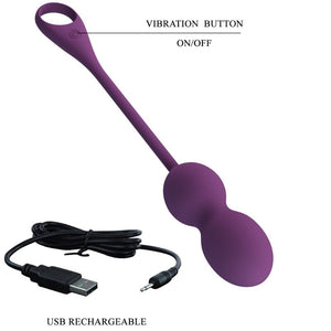 PRETTY LOVE - ELVIRA KEGEL BALLS APP CONTROLE REMOTO ROXO