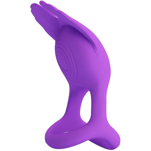 PRETTY LOVE - SILAS ANEL PARA PÊNIS VIBRANTE 7 VIBRAÕES SILICONE ROXO