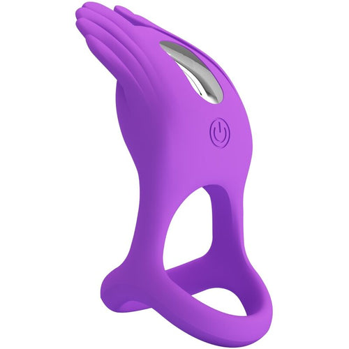 PRETTY LOVE - SILAS ANEL PARA PÊNIS VIBRANTE 7 VIBRAÕES SILICONE ROXO