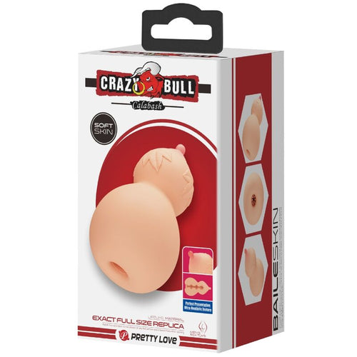 CRAZY BULL - MASTUBADOR EM FORMA DE PEITO DE CABAA