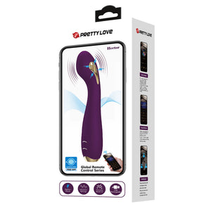 PRETTY LOVE - HECTOR VIBRADOR ELECTROSHOCK POR APP CONTROL ROXO