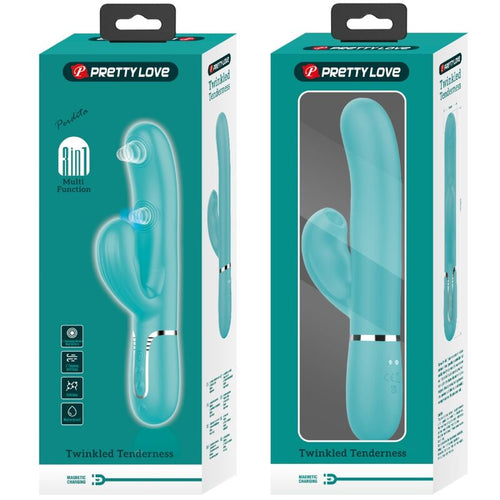 PRETTY LOVE - PERLITA MULTIFUNO 3 EM 1 VIBRADOR G-SPOT AQUA VERDE