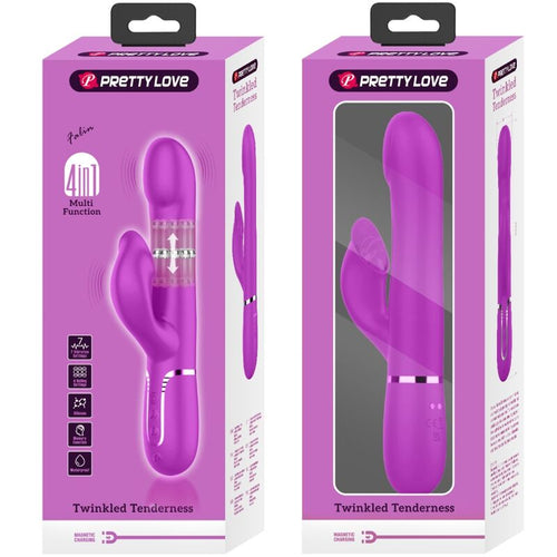 PRETTY LOVE - VIBRADOR COELHO PÉROLAS VIOLETA