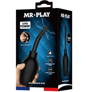 MR PLAY - DUCHA ANAL BLKC SUPER POWER PRETA