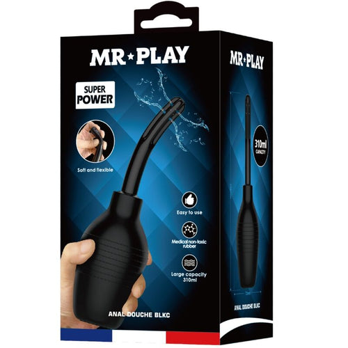 MR PLAY - DUCHA ANAL BLKC SUPER POWER PRETA