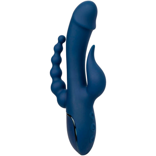 CALEXOTICS - VIBRADOR TRIPLO ORGASM AZUL