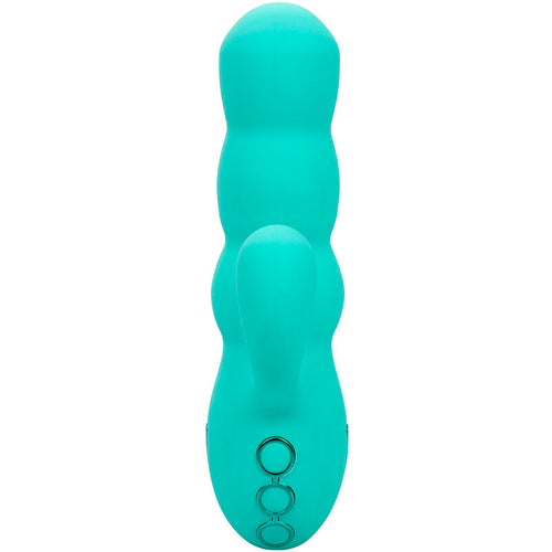 CALEXOTICS - VIBRADOR DEL MAR DIVA RABBIR AQUA GREEN POR CALIFORNIA DREAMING