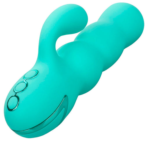 CALEXOTICS - VIBRADOR DEL MAR DIVA RABBIR AQUA GREEN POR CALIFORNIA DREAMING