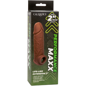 CALEXOTICS - PERFORMANCE MAXX LIFE-LIKE EXTENSION 7 PELE MARROM