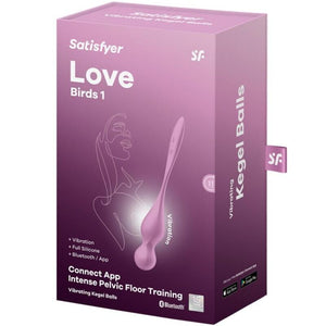 SATISFYER - BOLAS DE KEGEL VIBRANTES LOVE BIRDS ROSA