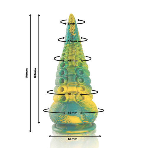 EPIC - DILDO TENTÁCULO VERDE CETUS TAMANHO PEQUENO