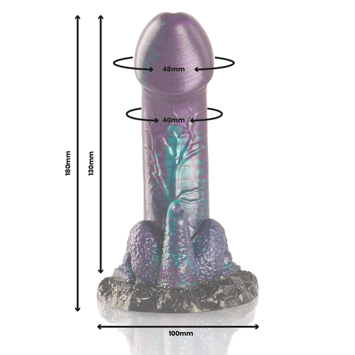 EPIC - BASILISK DILDO DUPLO ESCAMOSO PRAZER TAMANHO PEQUENO