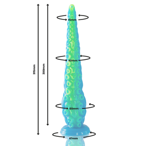 EPIC - SCYLLA FLUORESCENTE FINO TENTCULO DILDO TAMANHO GRANDE