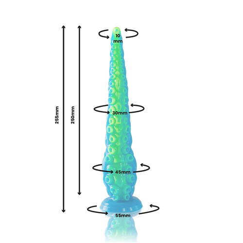 EPIC - SCYLLA FLUORESCENTE TENTCULO FINO DILDO TAMANHO PEQUENO