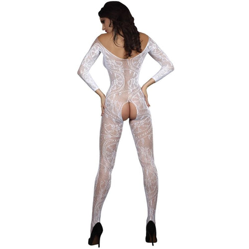 LIVCO CORSETTI FASHION - ZITA LC 17199 BODYSTOCKING BRANCO TAMANHO ÚNICO