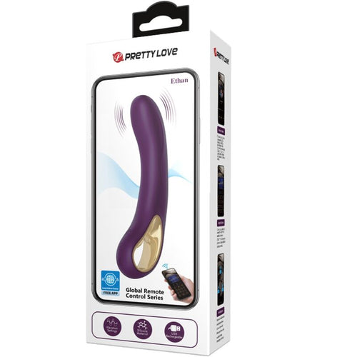 PRETTY LOVE - ETHAN VIBRADOR RECARREGVEL ROXO