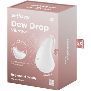 SATISFYER - VIBRADOR DEW GOTA LAY-ON BRANCO