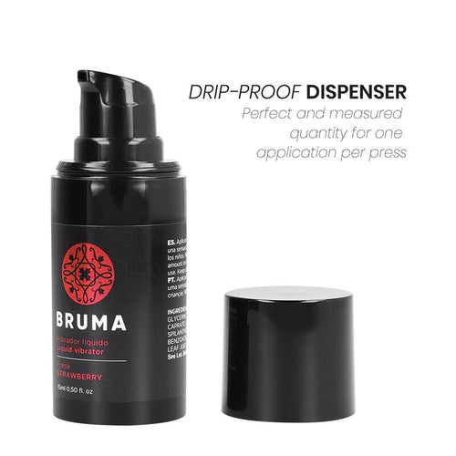 BRUMA - VIBRADOR LÍQUIDO ULTRA DESLIZANTE MORANGO 15 ML