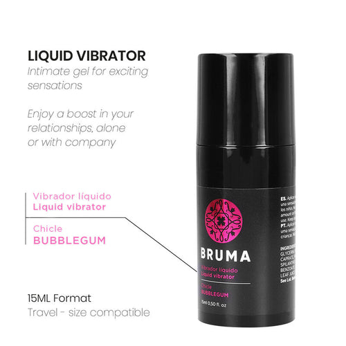 BRUMA - VIBRADOR LÍQUIDO ULTRA DESLIZANTE BUBBLEGUM 15 ML