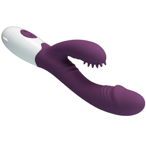 PRETTY LOVE - ANDRE VIBRADOR COELHO E ESTIMULADOR DE PONTO G ROXO