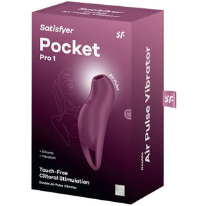 SATISFYER - POCKET PRO 1 ESTIMULADOR DE CLITÓRIS GARNET