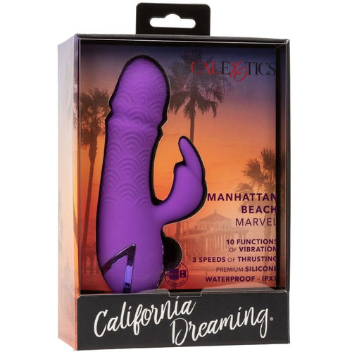 CALEXOTICS - MANHATTAN BEACH MARVEL VIBRADOR COELHO ROXO POR CALIFORNIA DREAMING