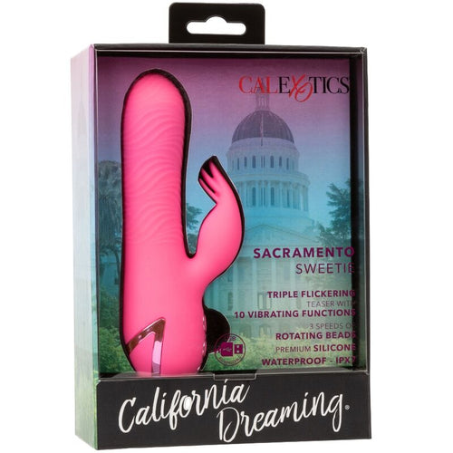 CALEXOTICS - SACRAMENTO SWEETIE VIBRADOR COELHO ROSA POR CALIFORNIA DREAMING