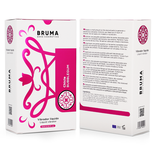 BRUMA - VIBRADOR LÍQUIDO ULTRA DESLIZANTE BUBBLEGUM 15 ML