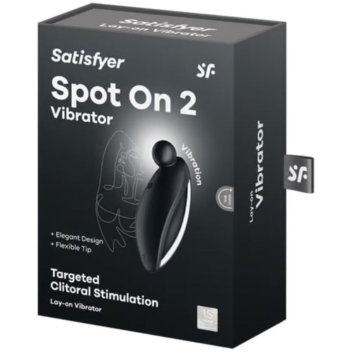 SATISFYER - SPOT ON 2 VIBRADOR LAY-ON PRETO