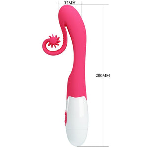 ROMANCE - VIBRADOR E ESTIMULADOR 30 VELOCIDADES COR-DE-ROSA