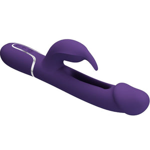 BONITO AMOR - KAMPAS COELHO VIBRADOR MULTIFUNÇÃO 3 EM 1 COM LÍNGUA VIOLETA