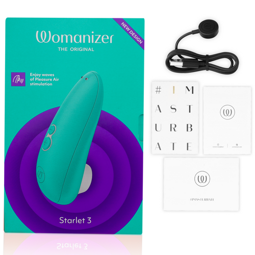 WOMANIZER - ESTIMULADOR CLITORIAL STARLET 3 TURQUESA