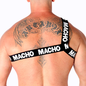 MACHO - ARNÊS ROMANO BRANCO S/M