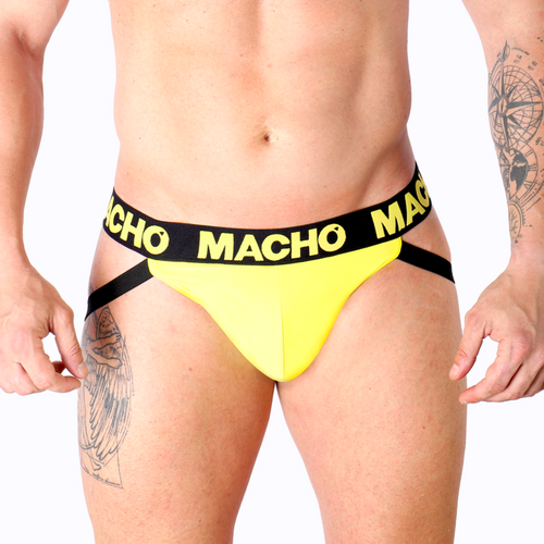 MACHO - MX25A JOCK LYCRA AMARELO S