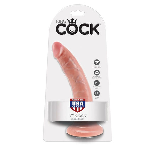 KING COCK - 7 CARNE DE DILDO 17.8 CM