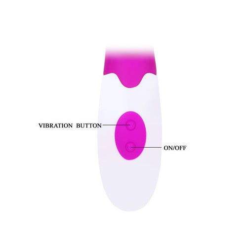 PRETTY LOVE - VIBRADOR ALVIS COM ESTIMULADOR DE CLITÓRIS