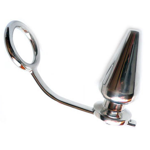 METAL HARD - ANEL DE AO COM PLUG ANAL 45 X 50MM