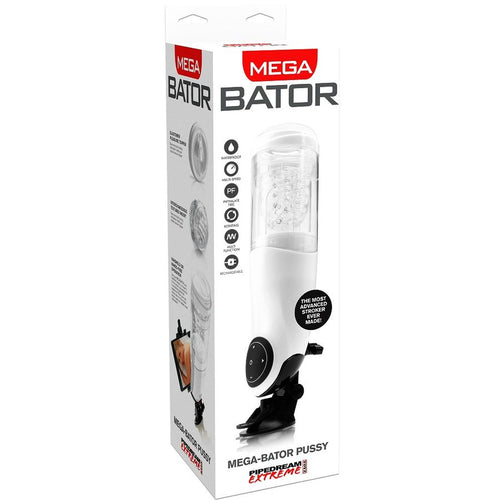 EXTREME TOYZ - PDX MEGA BATOR USB MASTURBADOR MASCULINO VAGINA BRANCO