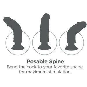 KING COCK - VIBRADOR DILDO 23 CM NATURAL