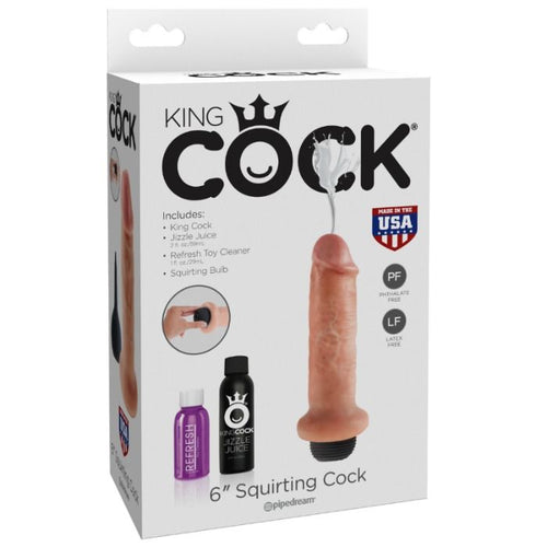 KING COCK - 15.24 CM DILDO GOZANDO