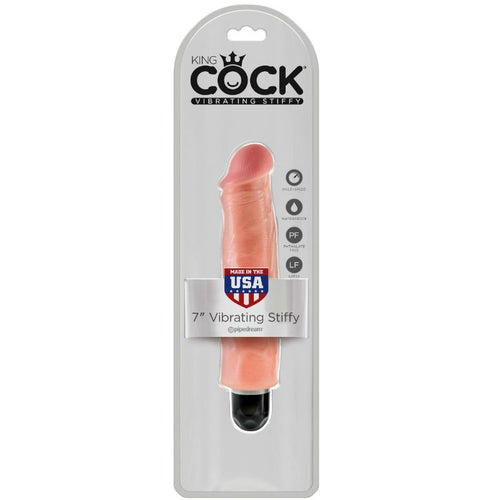 KING COCK - VIBRADOR REALÍSTICO STIFFY 17.8 CM NATURAL