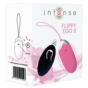 INTENSE - OVO VIBRANTE FLIPPY II COM CONTROLE REMOTO ROSA