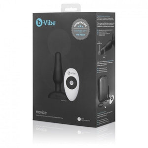 B-VIBE - PLUG ANAL DE CONTROLE REMOTO NOVICE PRETO